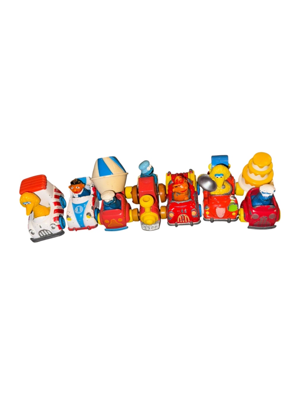 Vintage assorted Sesame Street Playskool vehicles lot